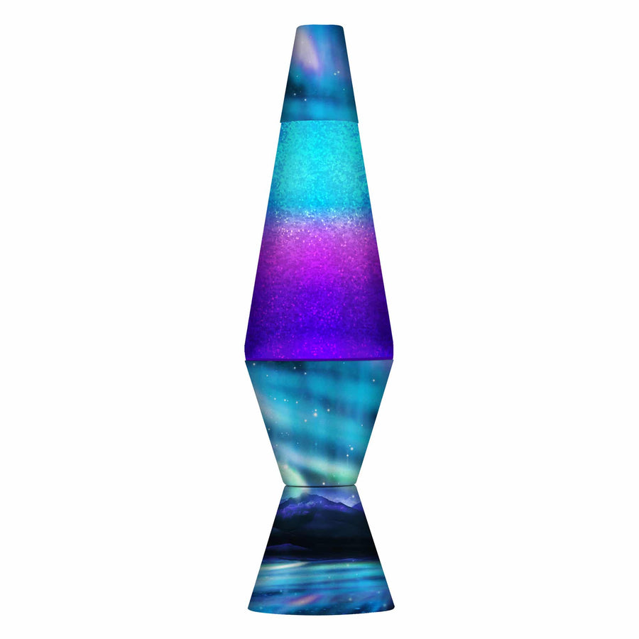 14.5″ LAVA LAMP COLORMAX NORTHERN LIGHTS – GLITTER D8
