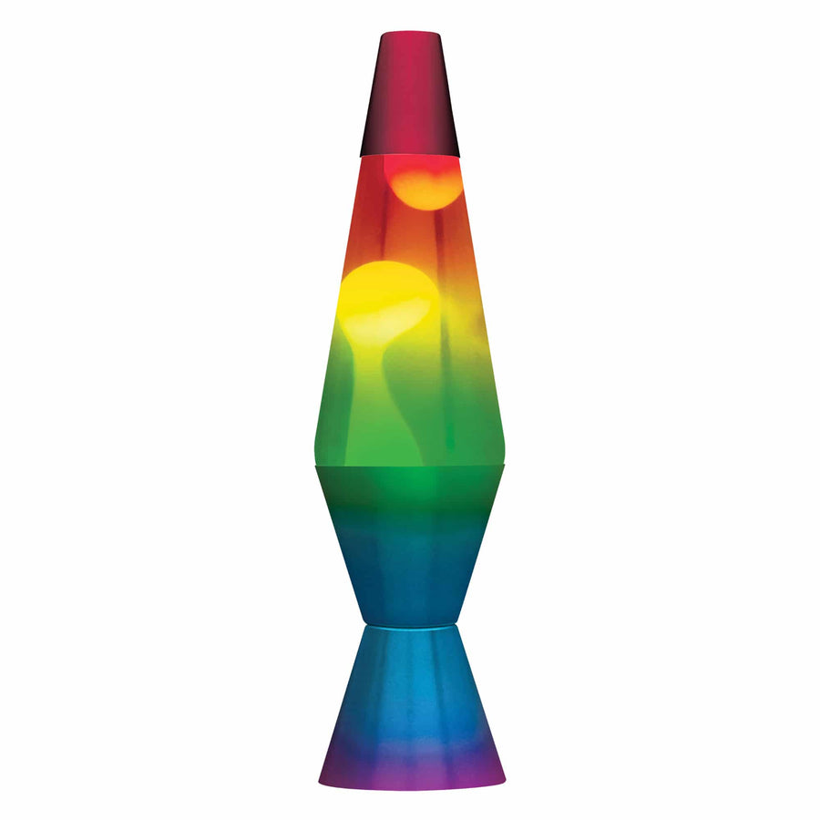 14.5” LAVA LAMP RAINBOW – WHITE/CLEAR/TRICOLOR V1
