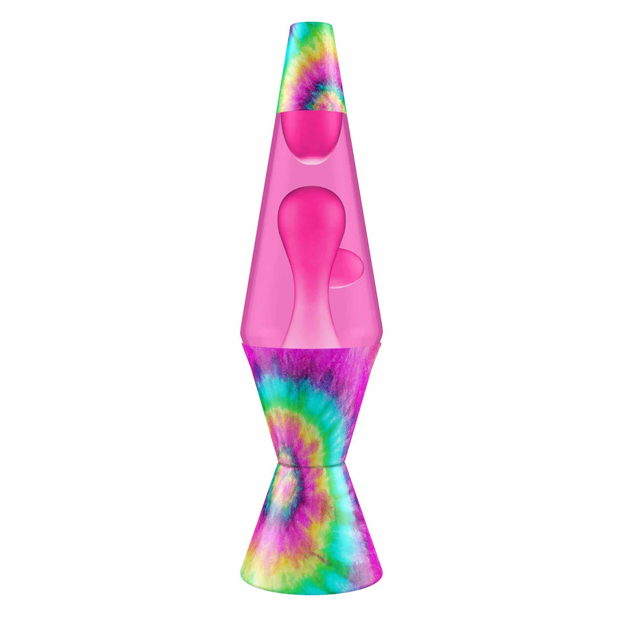 14.5″ LAVA LAMP – TIE DYE PINK SPIRAL C9