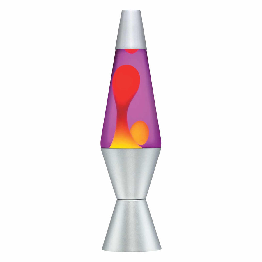 14.5” LAVA LAMP – YELLOW/PURPLE/SILVER V0