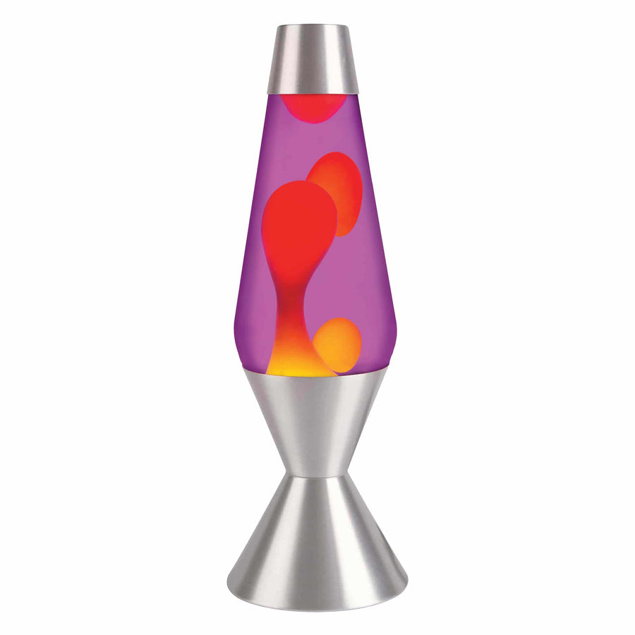16.3″ LAVA LAMP – YELLOW/PURPLE/SILVER L3